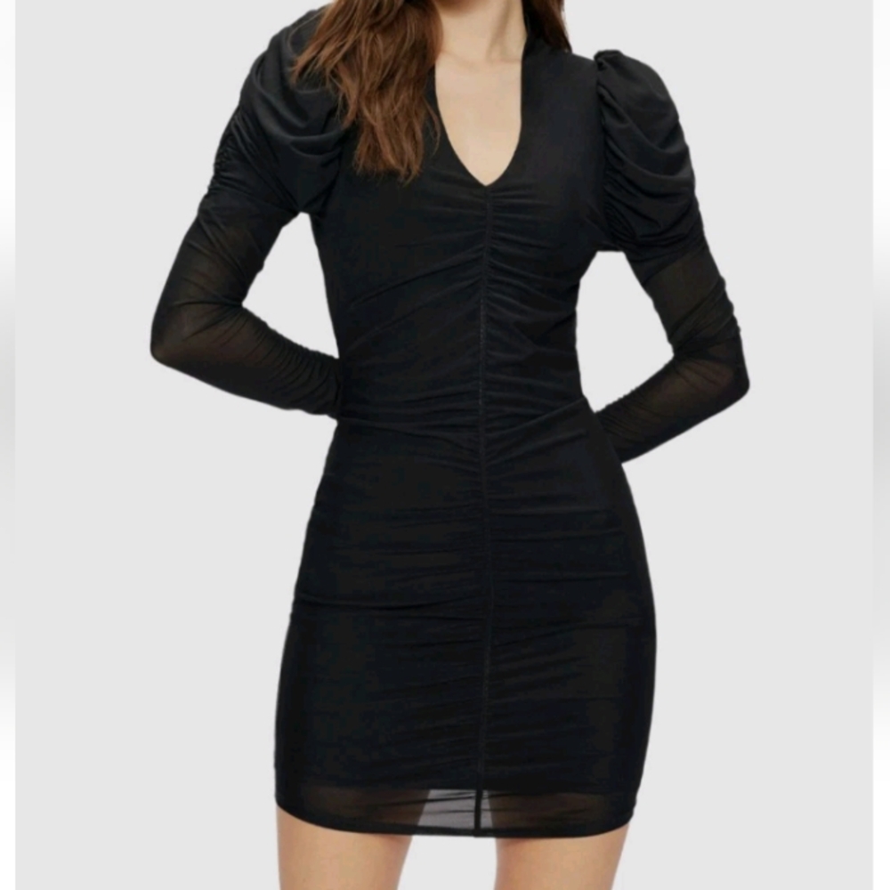 Ted Baker Dunlin Mesh Bodycon Ruched Dress